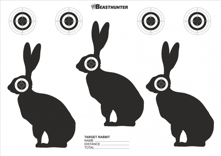 Tarcze sylwetkowe Beast Hunter Rabbit 10szt.
